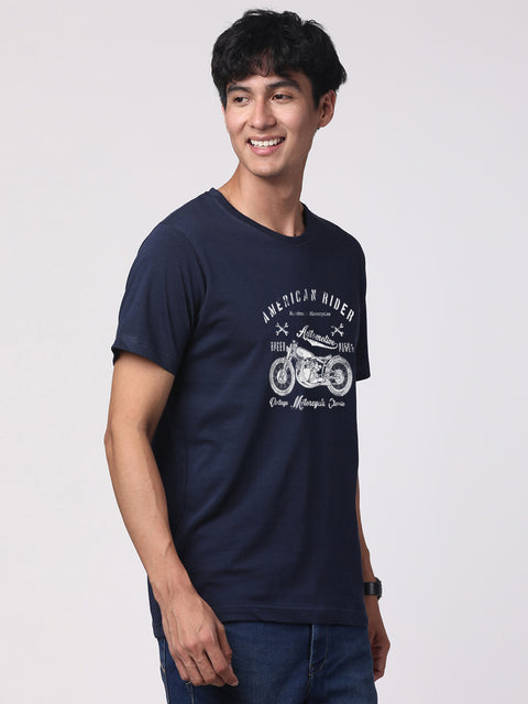 Adro Men’s Cotton Graphic T-Shirt | Soft Feel 180 GSM Casual Wear