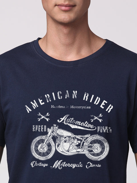 Adro Men’s Cotton Graphic T-Shirt | Soft Feel 180 GSM Casual Wear