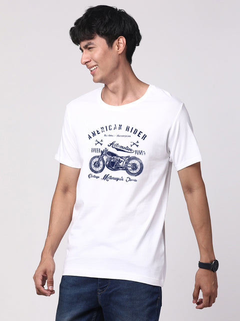 Adro Men’s Cotton Graphic T-Shirt | Soft Feel 180 GSM Casual Wear