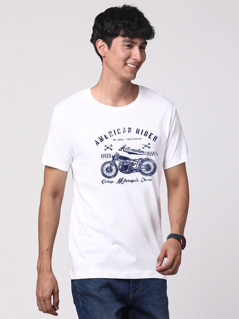Adro Men’s Cotton Graphic T-Shirt | Soft Feel 180 GSM Casual Wear