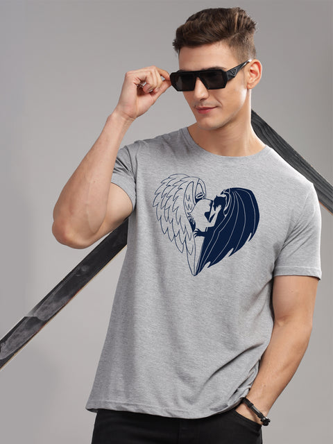 Adro Mens Printed T Shirt - Premium Cotton Graphic Printed Tshirt