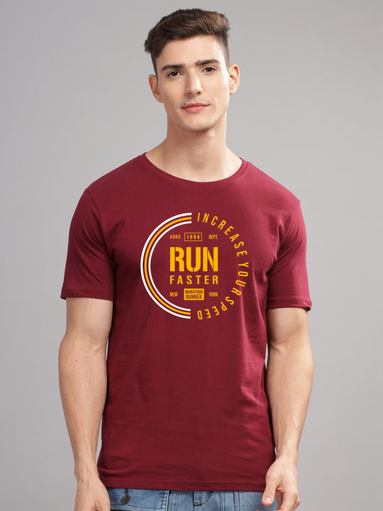 Adro Men’s Cotton Graphic T-Shirt | Soft Feel 180 GSM Casual Wear