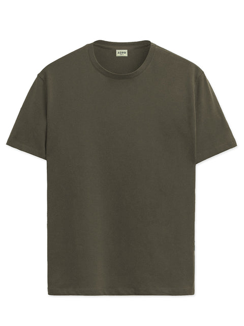 ADRO Mens T Shirts | Solid Tshirts for Men | Pure Cotton Lycra Fabric | 4 Way Stretch Smart tech Tshirt | Round Neck T-Shirt for Summer