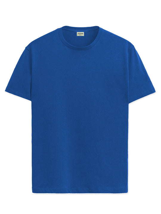 Adro Men’s Round Neck T-Shirt | 95% Cotton 5% Lycra | Trendy Look