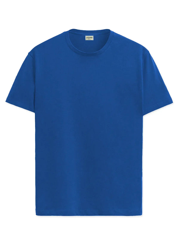 Adro Men’s Round Neck T-Shirt | 95% Cotton 5% Lycra | Trendy Look