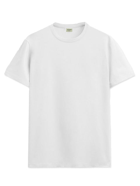 ADRO Mens T Shirts | Solid Tshirts for Men | Pure Cotton Lycra Fabric | 4 Way Stretch Smart tech Tshirt | Pack of 2 Round Neck T-Shirt for Summer