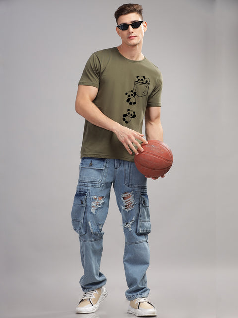 ADRO Men's Graphic Printed T-Shirt