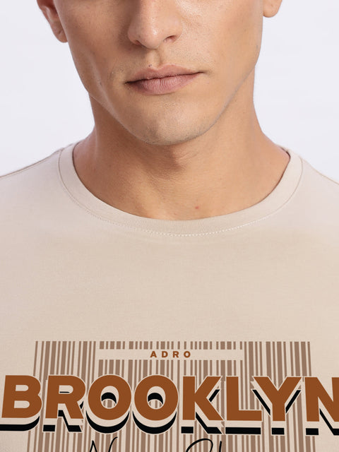 ADRO Tshirt for Men | Printed T Shirt for Men | Premium Lycra Cotton Regular Fit T-Shirt |Printed T Shirt