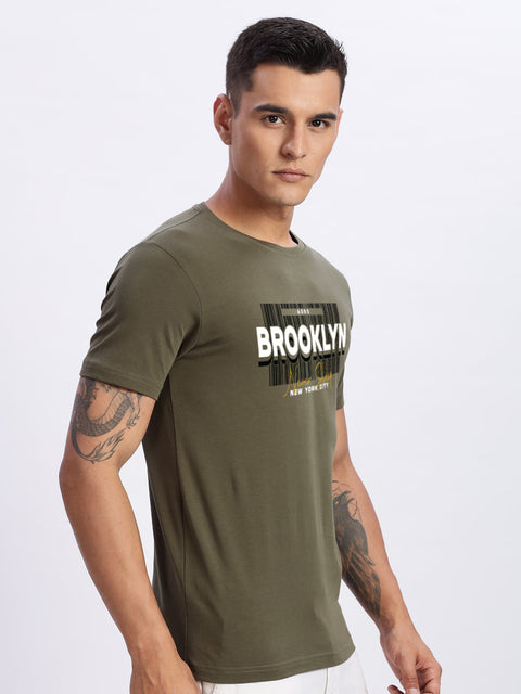ADRO Tshirt for Men | Printed T Shirt for Men | Premium Lycra Cotton Regular Fit T-Shirt |Printed T Shirt
