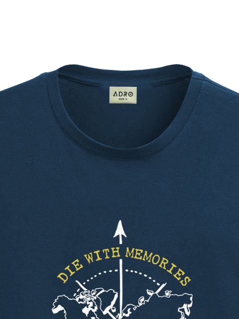 ADRO Die with Memories Not with Dreams Mens Printed T-Shirt