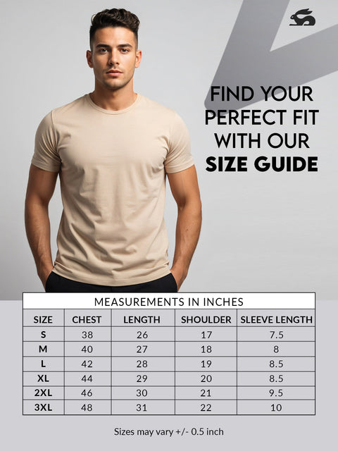 Adro Men’s Regular Fit T-Shirt – Motivational Quote Design | 180 GSM Cotton Lycra Motivational Graphic Tee