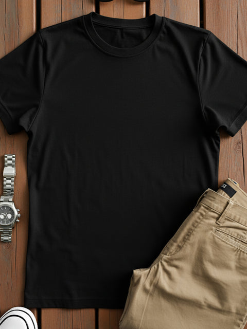 ADRO Men's Cotton Plain T-Shirt