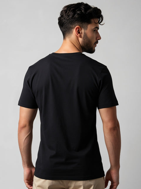 ADRO Men's Cotton Plain T-Shirt