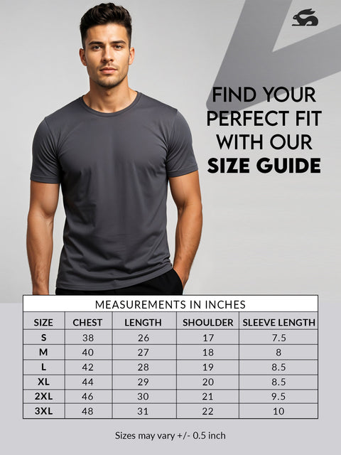 Adro Men’s Regular Fit T-Shirt – Motivational Quote Design | 180 GSM Cotton Lycra Motivational Graphic Tee