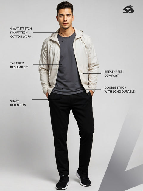 Adro Men’s Regular Fit T-Shirt | 180 GSM Cotton Lycra Premium Soft Fabric | Classic Round Neck Half Sleeve Tee