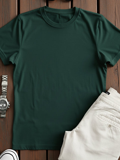 Adro Men’s Regular Fit T-Shirt | 180 GSM Cotton Lycra Premium Soft Fabric | Classic Round Neck Half Sleeve Tee
