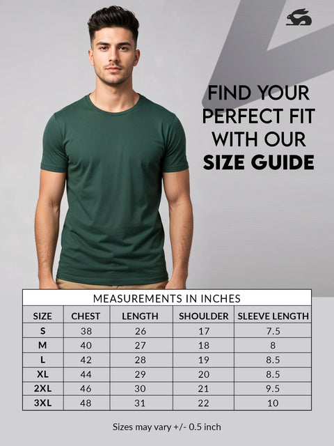 Adro Men’s Regular Fit T-Shirt – Motivational Quote Design | 180 GSM Cotton Lycra Motivational Graphic Tee