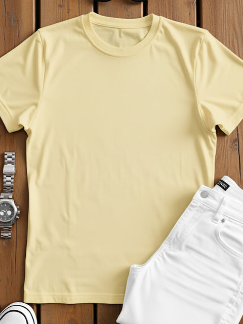 ADRO Men's Cotton Plain T-Shirt