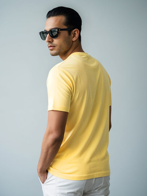 ADRO Men's Cotton Plain T-Shirt