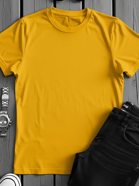 ADRO Men's Cotton Plain T-Shirt