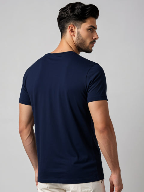 ADRO Men's Cotton Plain T-Shirt
