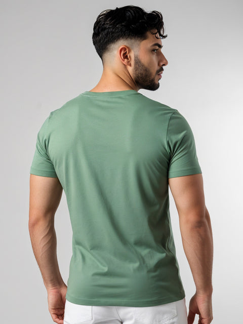 ADRO Men's Cotton Plain T-Shirt