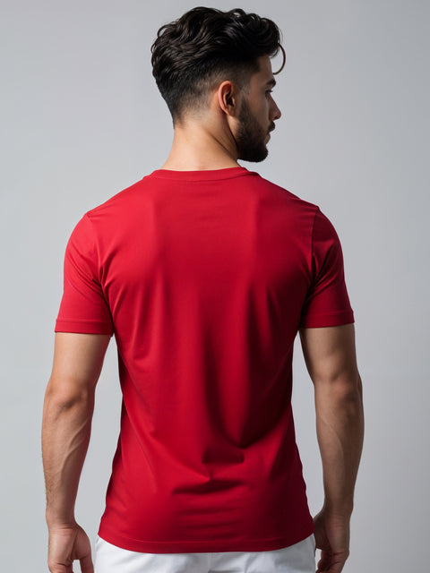 ADRO Men's Cotton Plain T-Shirt