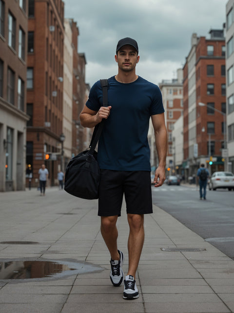 ADRO Men's Cotton Plain T-Shirt