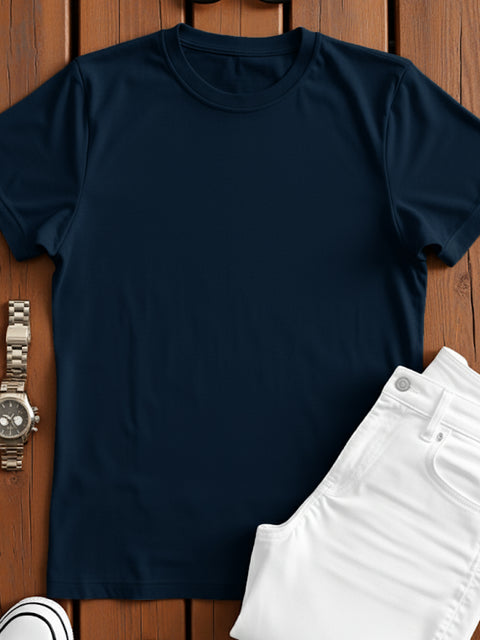 ADRO Men's Cotton Plain T-Shirt