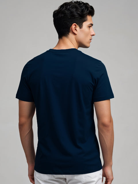 ADRO Men's Cotton Plain T-Shirt