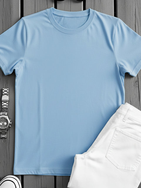 ADRO Men's Cotton Plain T-Shirt