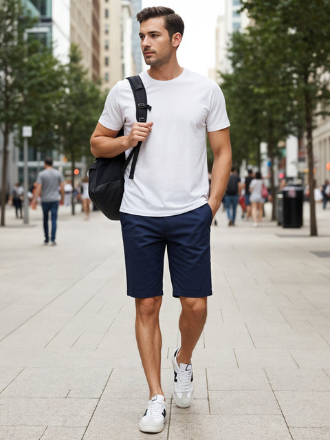 ADRO Men's Cotton Plain T-Shirt
