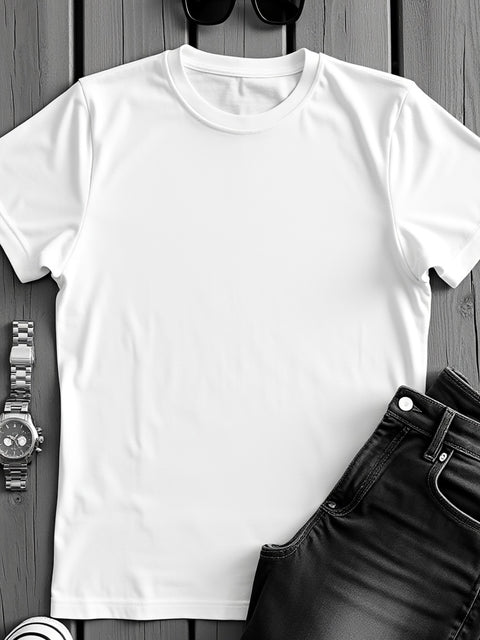 ADRO Men's Cotton Plain T-Shirt