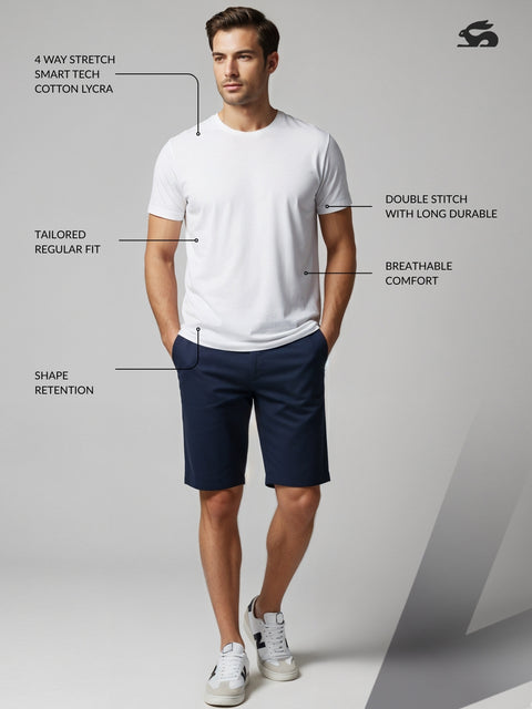 ADRO Men's Cotton Plain T-Shirt