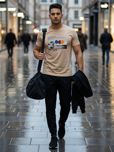Adro Men’s Regular Fit T-Shirt – Motivational Quote Design | 180 GSM Cotton Lycra Motivational Graphic Tee