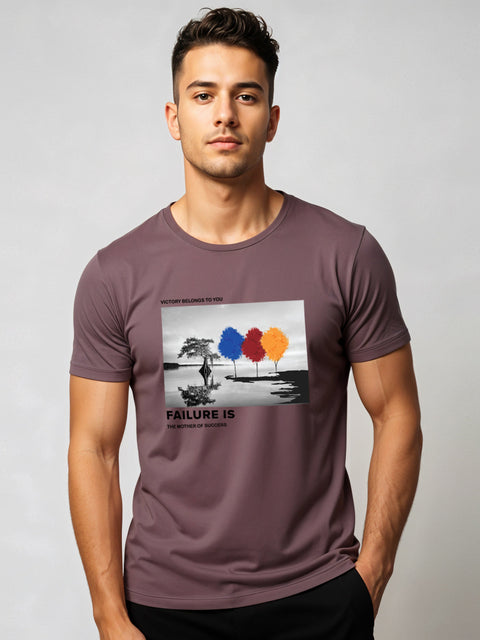 Adro Men’s Regular Fit T-Shirt – Motivational Quote Design | 180 GSM Cotton Lycra Motivational Graphic Tee