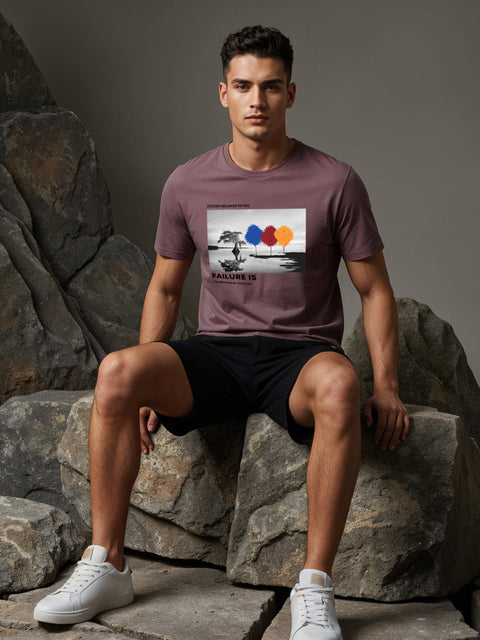 Adro Men’s Regular Fit T-Shirt – Motivational Quote Design | 180 GSM Cotton Lycra Motivational Graphic Tee
