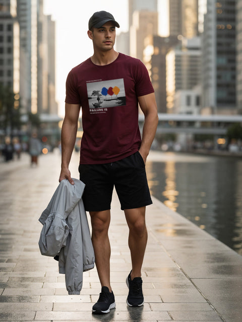 Adro Men’s Regular Fit T-Shirt – Motivational Quote Design | 180 GSM Cotton Lycra Motivational Graphic Tee