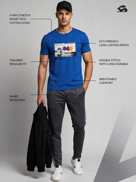 Adro Men’s Regular Fit T-Shirt – Motivational Quote Design | 180 GSM Cotton Lycra Motivational Graphic Tee