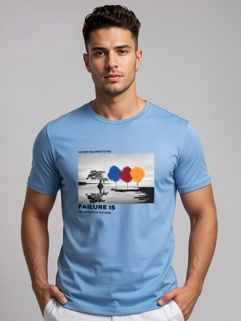 Adro Men’s Regular Fit T-Shirt – Motivational Quote Design | 180 GSM Cotton Lycra Motivational Graphic Tee
