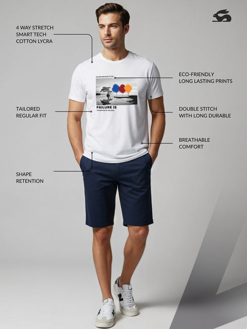 Adro Men’s Regular Fit T-Shirt – Motivational Quote Design | 180 GSM Cotton Lycra Motivational Graphic Tee