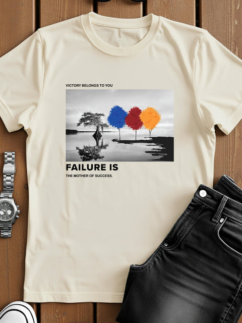 Adro Men’s Regular Fit T-Shirt – Motivational Quote Design | 180 GSM Cotton Lycra Motivational Graphic Tee
