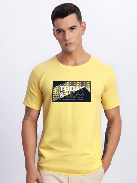 ADRO Tshirt for Men | Printed T Shirt for Men | Premium Lycra Cotton Regular Fit T-Shirt |Printed T Shirt
