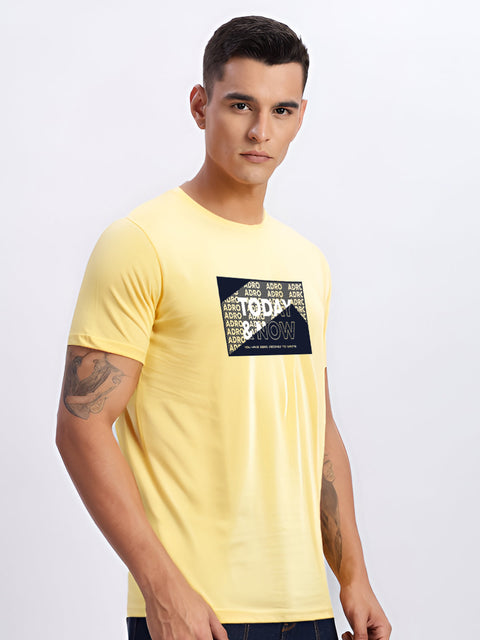 ADRO Tshirt for Men | Printed T Shirt for Men | Premium Lycra Cotton Regular Fit T-Shirt |Printed T Shirt