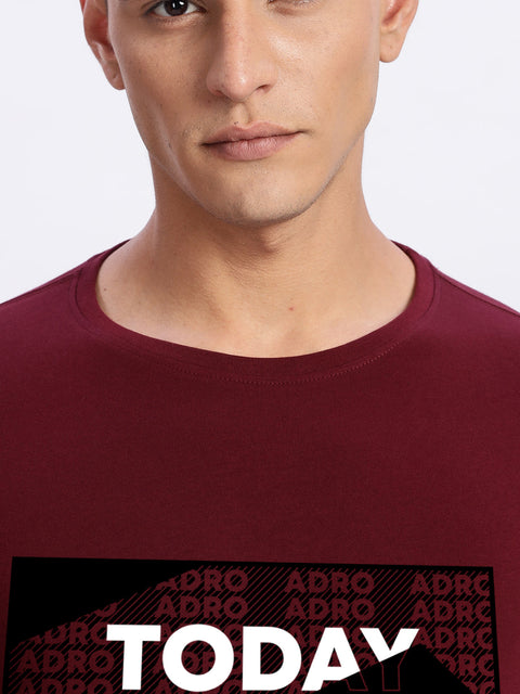 ADRO Tshirt for Men | Printed T Shirt for Men | Premium Lycra Cotton Regular Fit T-Shirt |Printed T Shirt