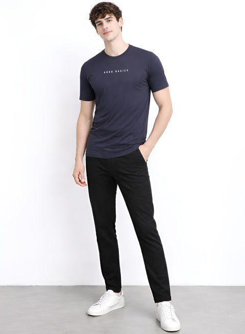 Adro Mens Minimal Printed T-Shirt | 100% Breathable Soft Cotton T shirt | Stylish Casual Tshirt for Summer Regular Fit Tee