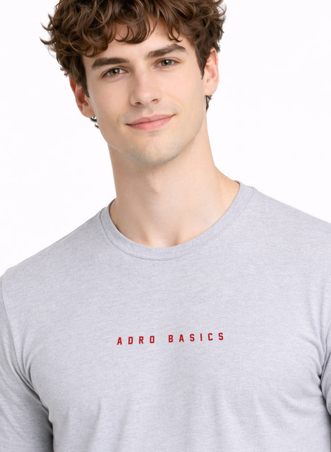 Adro Mens Minimal Printed T-Shirt | 100% Breathable Soft Cotton T shirt | Stylish Casual Tshirt for Summer Regular Fit Tee