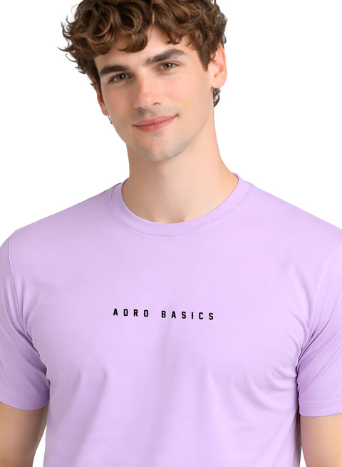 Adro Mens Minimal Printed T-Shirt | 100% Breathable Soft Cotton T shirt | Stylish Casual Tshirt for Summer Regular Fit Tee