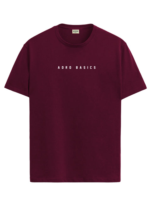 Adro Mens Minimal Printed T-Shirt | 100% Breathable Soft Cotton T shirt | Stylish Casual Tshirt for Summer Regular Fit Tee