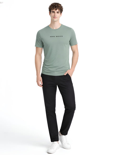 Adro Mens Minimal Printed T-Shirt | 100% Breathable Soft Cotton T shirt | Stylish Casual Tshirt for Summer Regular Fit Tee